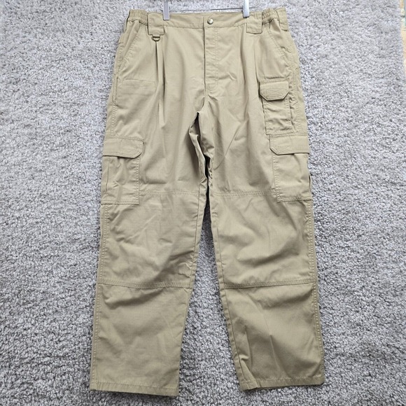 5.11 Tactical Taclite Pro Pants 38x30 Beige Ripstop Cargo Utility Workwear READ - Picture 1 of 14